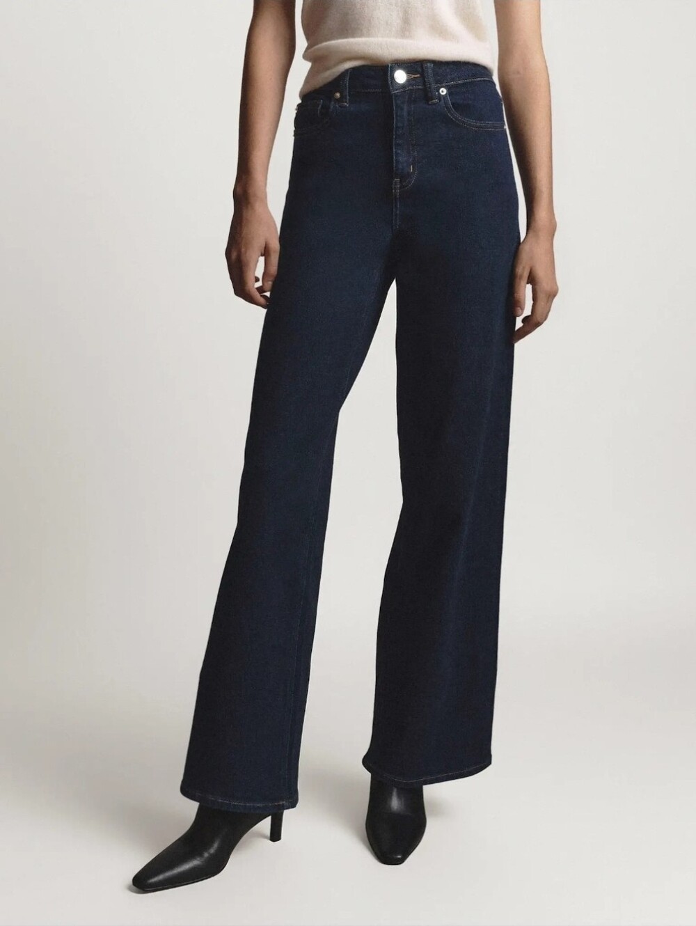 NWOT Quince Bella Stretch Wide Leg Jeans Size 25